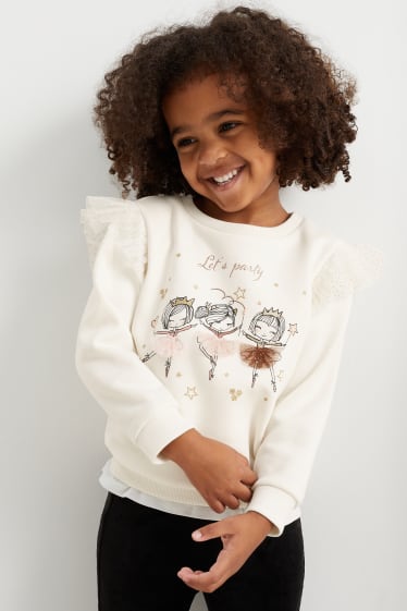 Enfants filles - Sweat - blanc