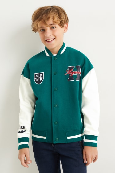 Enfants garçons - Harry Potter - sweat zippé en molleton - vert