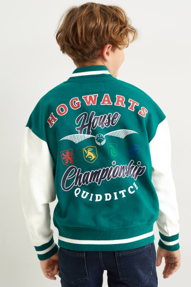 Enfants garçons - Harry Potter - sweat zippé en molleton - vert