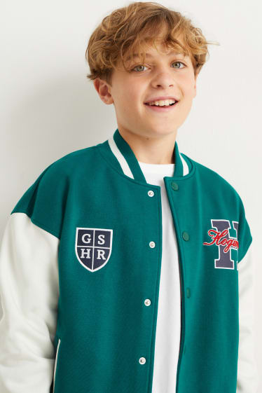 Enfants garçons - Harry Potter - sweat zippé en molleton - vert