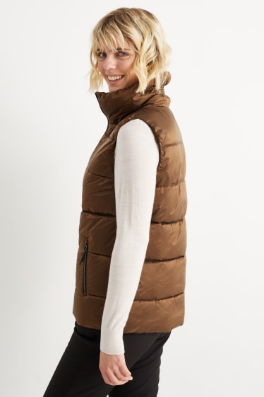 Femmes - Gilet de ski sans manches - marron