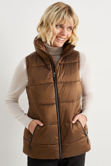 Femmes - Gilet de ski sans manches - marron