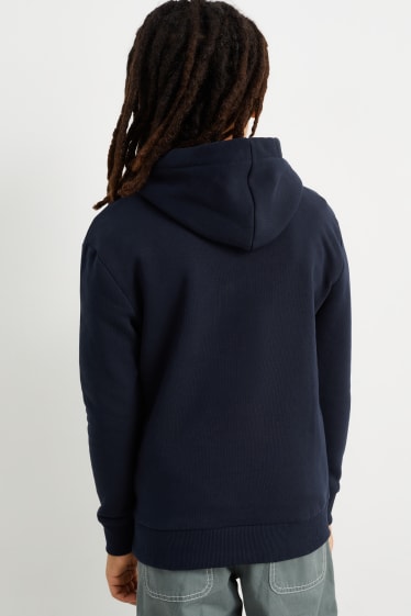 Enfants - Skateboard - sweat à capuche - bleu foncé