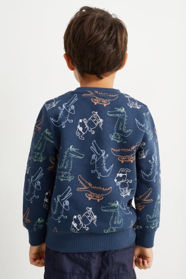 Kinderen - Krokodil - sweatshirt - donkerblauw