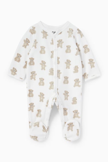 Unisexe - Ourson - pyjama bébé - blanc