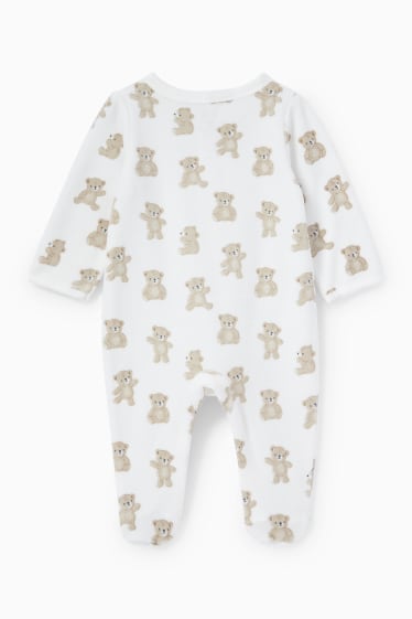 Unisexe - Ourson - pyjama bébé - blanc