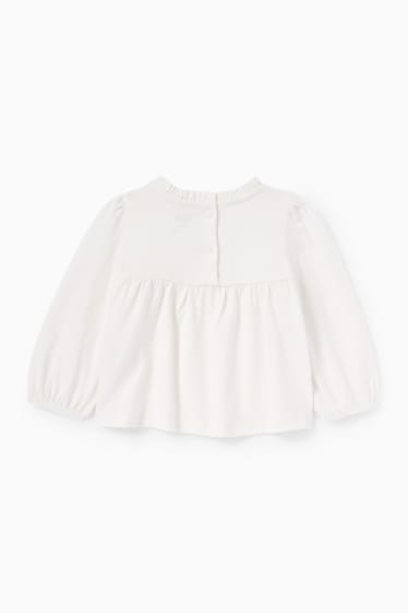 Baby Mädchen - Baby-Langarmshirt - cremeweiss