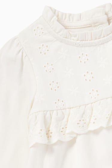 Babys - Baby-longsleeve - crème wit