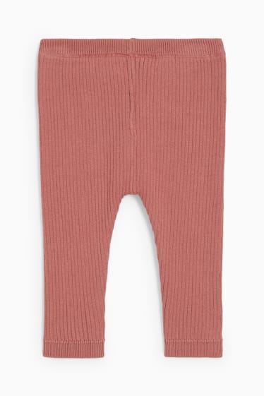 Neonati - Leggings in maglia per neonate - rosa scuro