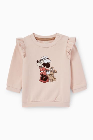 Bebeluși - Minnie Mouse - compleu bebeluși - 2 piese - bej / maro