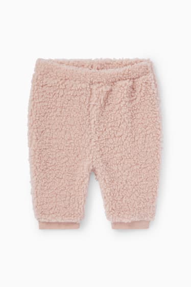 Babies - Teddy bear - baby thermal outfit - 2 piece - rose