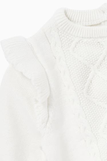 Babys - Rehkitz - Baby-Outfit - 2 teilig - weiß / rosa