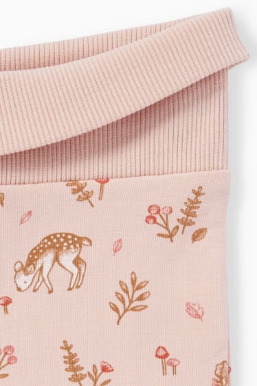 Bébés filles - Faon - ensemble pour bébé - 2 pièces - blanc / rose
