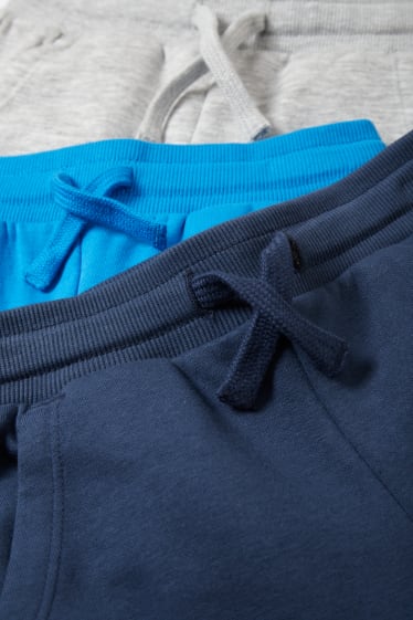 Enfants garçons - Lot de 3 - Pokémon - pantalon de jogging - bleu foncé