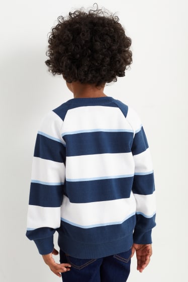 Kinder - Sweatshirt - gestreift - dunkelblau