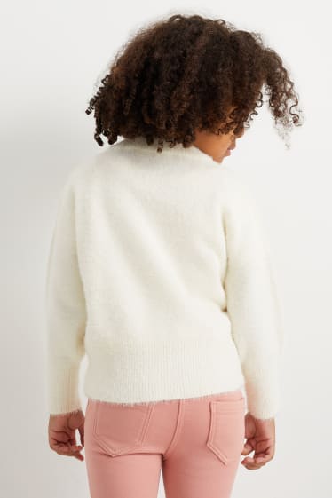 Kinder Mädchen - Pullover - cremeweiss