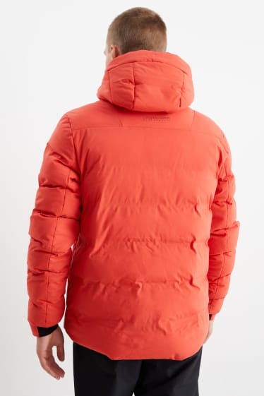 Herren - Skijacke mit Kapuze - rot