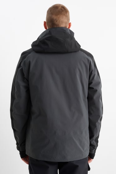 Hombre - Chaqueta de esquí con capucha - 2 en 1 - negro