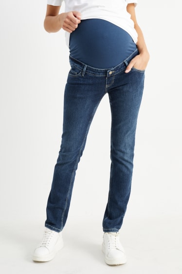 Damen - Umstandsjeans - Straight Jeans - LYCRA® - jeansblau