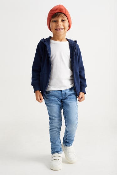 Kinder Buben - Slim Jeans - Thermojeans - Jog Denim - LYCRA® - helljeansblau