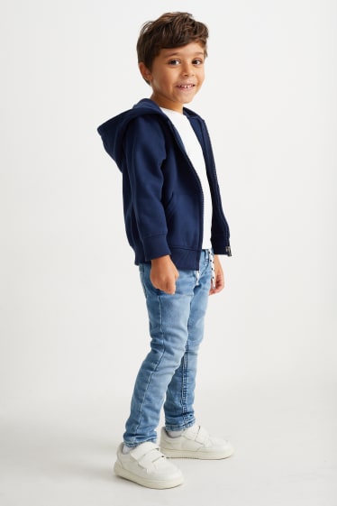 Dětské - Slim jeans - termo džíny - jog denim - LYCRA® - džíny - světle modré