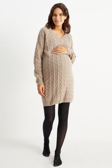 Dames - Zwangerschapspanty - 50 DEN - zwart