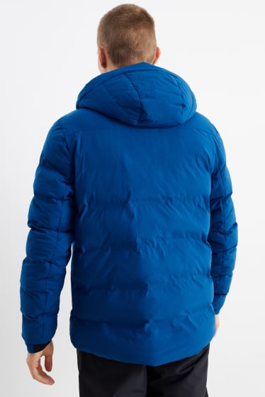 Heren - Ski-jas met capuchon - donkerblauw