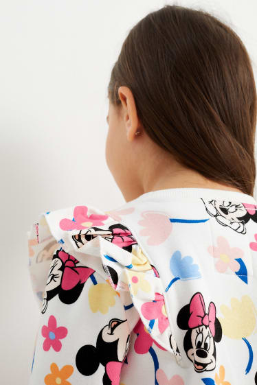 Children Girls - Minnie Mouse - sweatshirt - floral - cremewhite