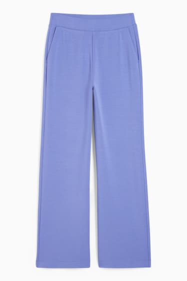 Dámské - Teplákové kalhoty basic - fialová