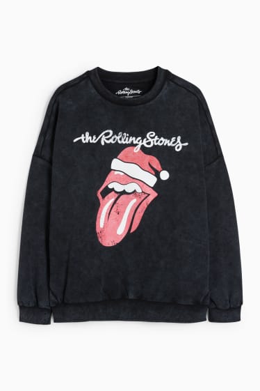 Femmes - Sweat de Noël - Rolling Stones - noir