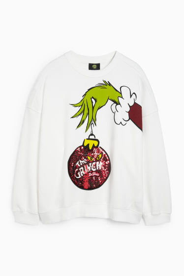 Femmes - Sweat de Noël - Le Grinch - blanc
