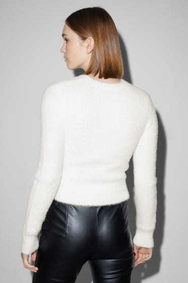Damen - Pullover - weiss