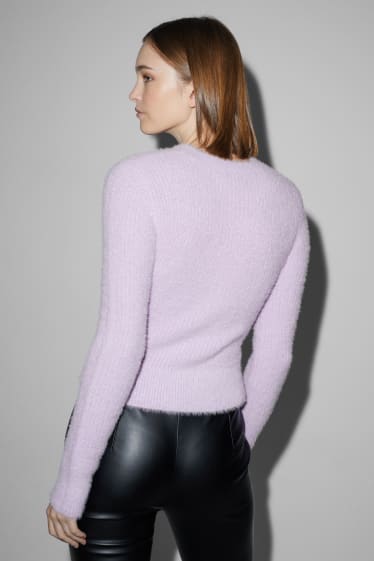 Adolescenți și tineri - CLOCKHOUSE - pulover - violet deschis