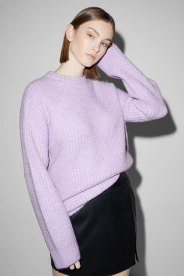 Teens & young adults - CLOCKHOUSE - jumper - ribbed - light violet