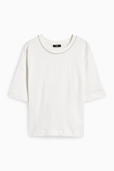 Damen - T-Shirt - weiß