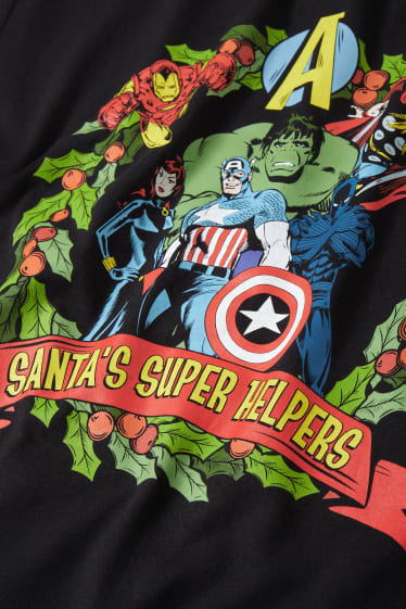 Men - Christmas T-shirt - Marvel - black
