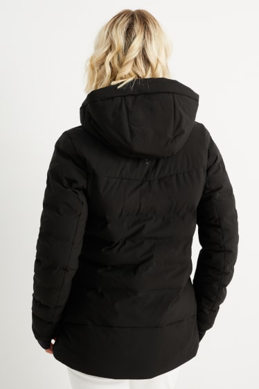 Mujer - Chaqueta de esquí con capucha - negro