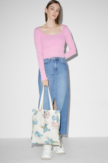 Femmes - Lilo & Stitch - sac en jute - blanc