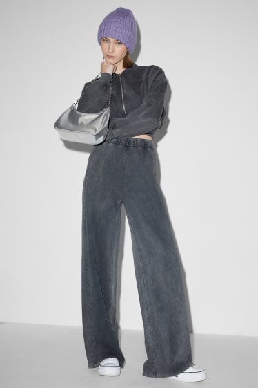 Dona - Pantalons de xandall - gris fosc