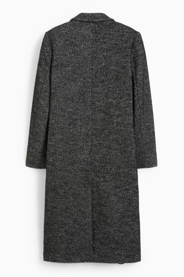 Women - Coat - black / white