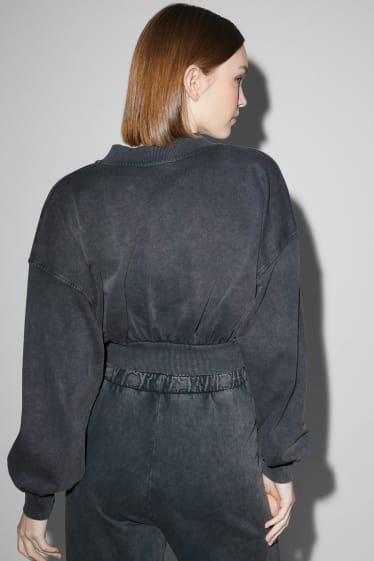 Jóvenes - CLOCKHOUSE - chaqueta universitaria crop - gris