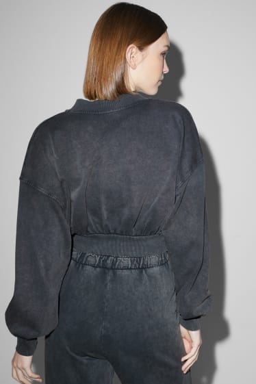 Mujer - Chaqueta universitaria crop - gris