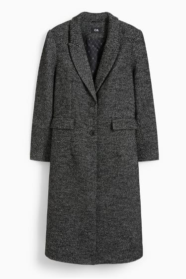 Women - Coat - black / white