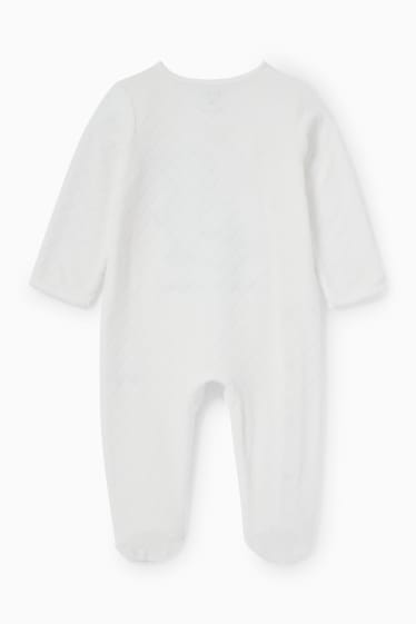 Babys - Bärchen - Baby-Schlafanzug - weiß