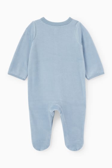 Bébés - Animaux de la forêt - pyjama bébé - bleu clair