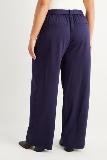 Dámské - Žerzejové kalhoty - comfort fit - fialová