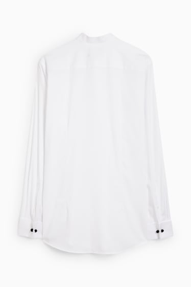 Hombre - Camisa de esmoquin - slim fit - cuello con picos - de planchado fácil - blanco