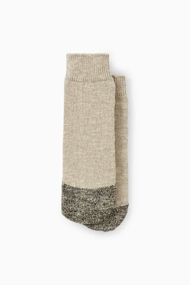 Pánské - Protiskluzové ponožky - šedá