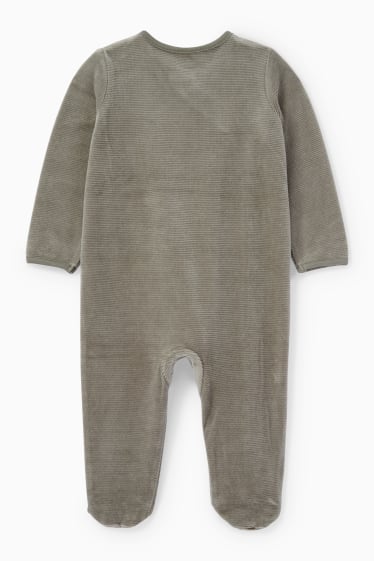 Babys - Vos - baby-pyjama - donkergroen