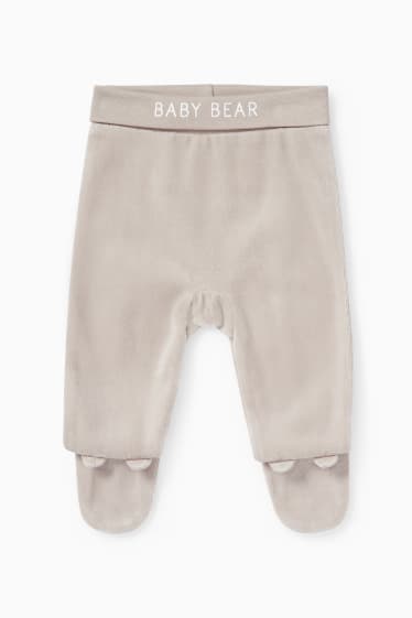 Unisex - Motiv medvídka - outfit pro novorozence - 2dílný - světle hnědá